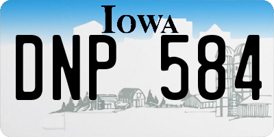 IA license plate DNP584