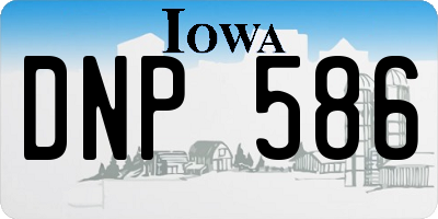 IA license plate DNP586