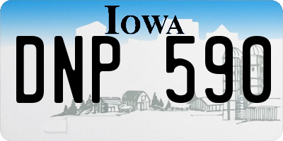 IA license plate DNP590