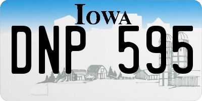 IA license plate DNP595
