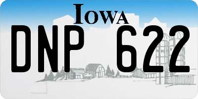 IA license plate DNP622