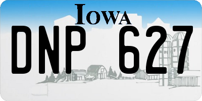 IA license plate DNP627