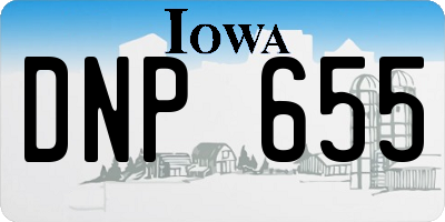 IA license plate DNP655