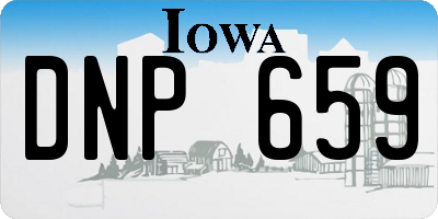 IA license plate DNP659