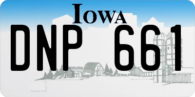 IA license plate DNP661