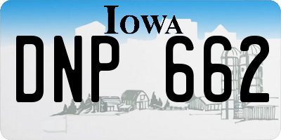 IA license plate DNP662