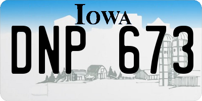 IA license plate DNP673