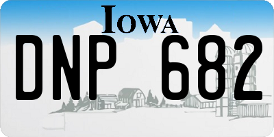 IA license plate DNP682