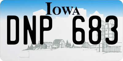 IA license plate DNP683
