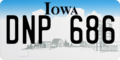 IA license plate DNP686