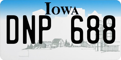 IA license plate DNP688