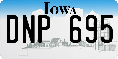 IA license plate DNP695