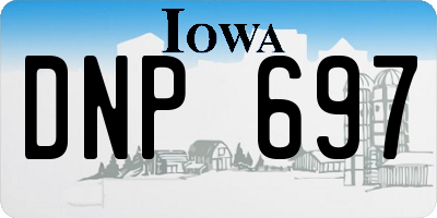 IA license plate DNP697