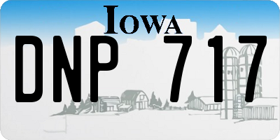 IA license plate DNP717