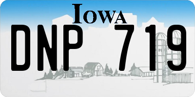 IA license plate DNP719
