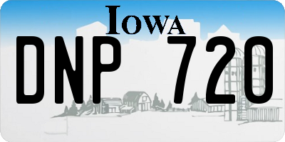 IA license plate DNP720
