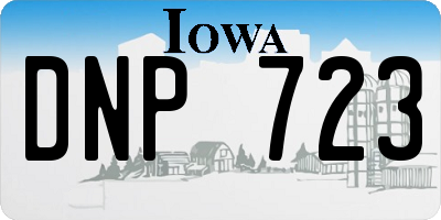 IA license plate DNP723