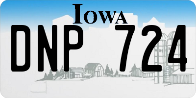 IA license plate DNP724
