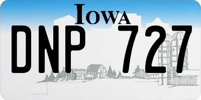 IA license plate DNP727