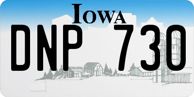 IA license plate DNP730