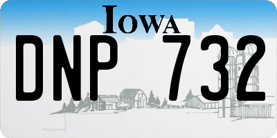IA license plate DNP732