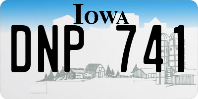 IA license plate DNP741