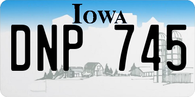 IA license plate DNP745