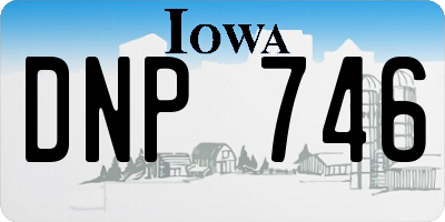 IA license plate DNP746