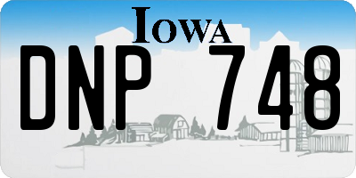 IA license plate DNP748