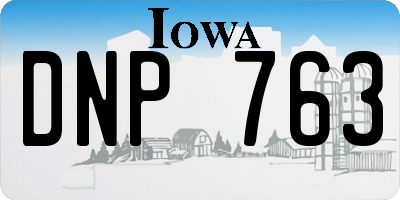 IA license plate DNP763