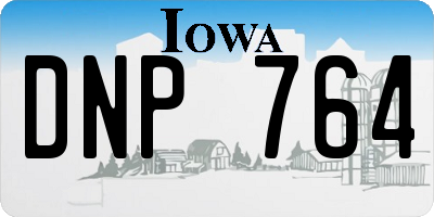 IA license plate DNP764