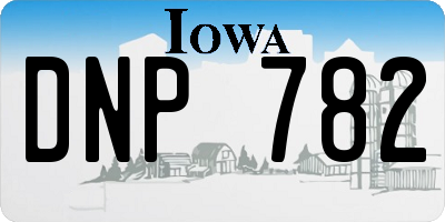 IA license plate DNP782
