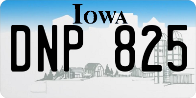 IA license plate DNP825