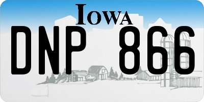 IA license plate DNP866