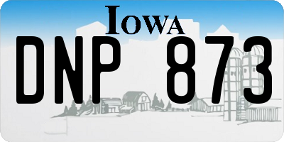 IA license plate DNP873