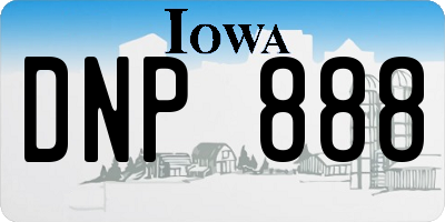 IA license plate DNP888