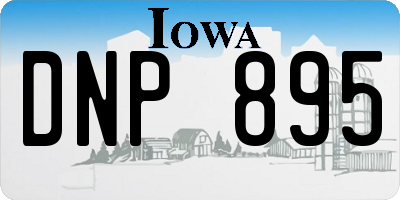 IA license plate DNP895