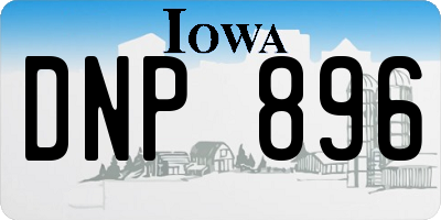IA license plate DNP896