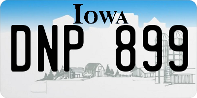 IA license plate DNP899
