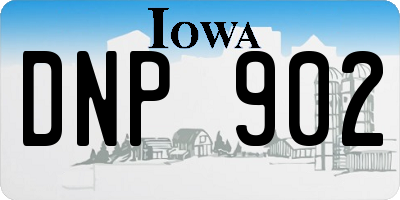 IA license plate DNP902