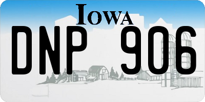 IA license plate DNP906