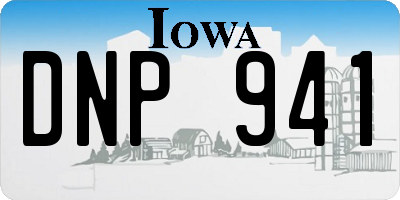 IA license plate DNP941