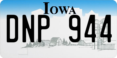 IA license plate DNP944