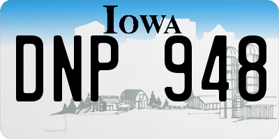 IA license plate DNP948