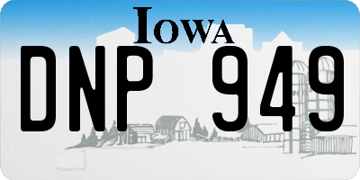IA license plate DNP949