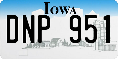IA license plate DNP951
