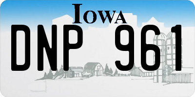 IA license plate DNP961