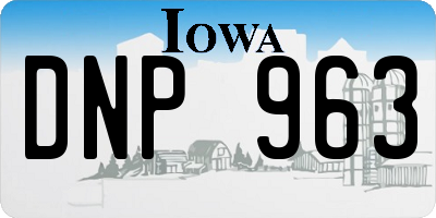 IA license plate DNP963