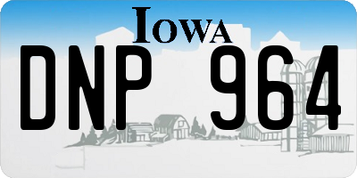 IA license plate DNP964