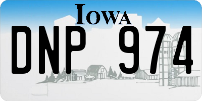 IA license plate DNP974